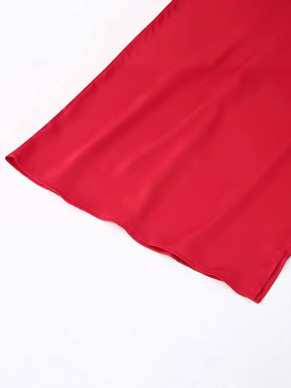 Hollow Strap Holiday Party Sexy Dress-TOPS / DRESSES-[Adult]-[Female]-2022 Online Blue Zone Planet