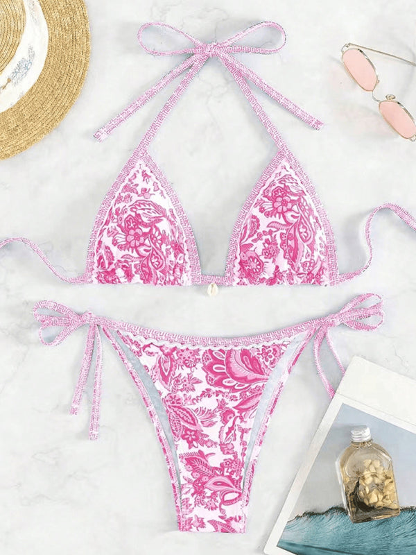 Sexy bikini set with multi-color floral print-[Adult]-[Female]-2022 Online Blue Zone Planet