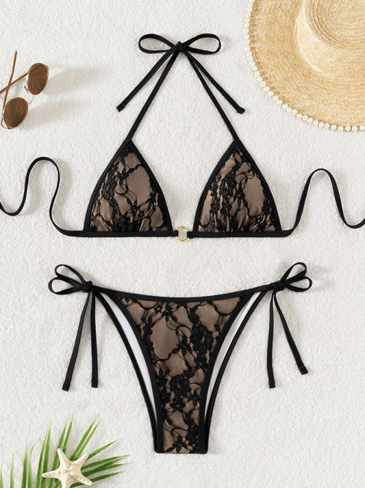 Black lace and nude backless bikini-[Adult]-[Female]-Pattern2-S-2022 Online Blue Zone Planet