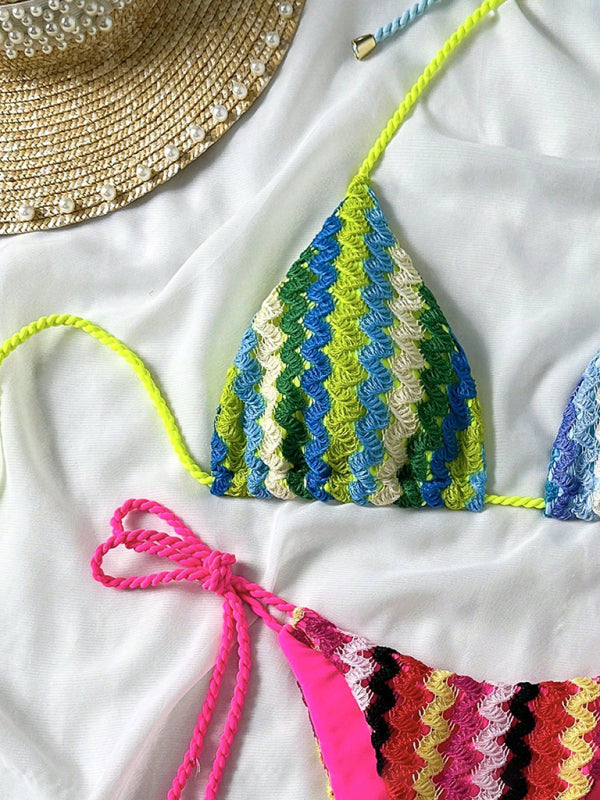 Kat's Knitted String Bikini-[Adult]-[Female]-2022 Online Blue Zone Planet
