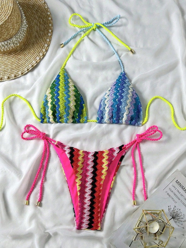 Kat's Knitted String Bikini-[Adult]-[Female]-2022 Online Blue Zone Planet