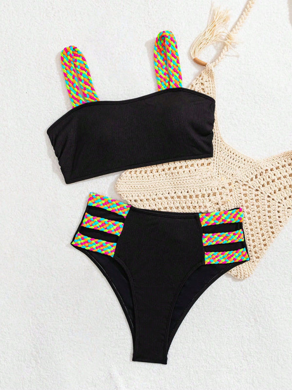 Bella's Multicolor Strap Mixed Style Braided Bikini-[Adult]-[Female]-2022 Online Blue Zone Planet