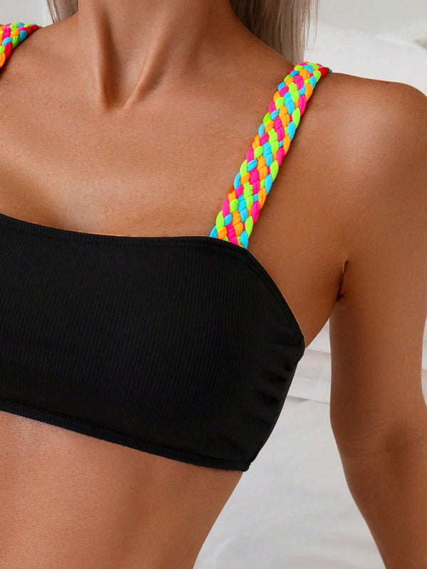 Bella's Multicolor Strap Mixed Style Braided Bikini-[Adult]-[Female]-2022 Online Blue Zone Planet