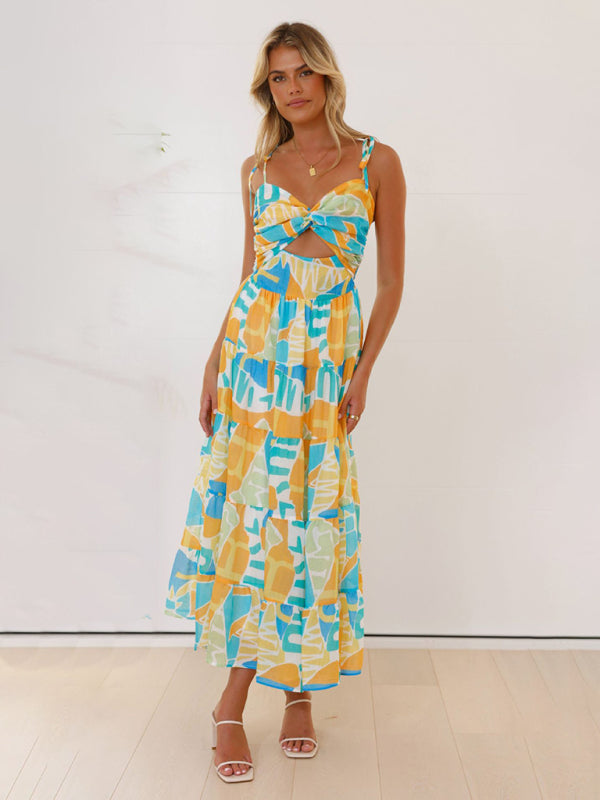 Beach holiday long dress sexy hot girl suspender dress Blue Zone Planet Beach holiday long dress sexy hot girl suspender dress Blue Zone Planet