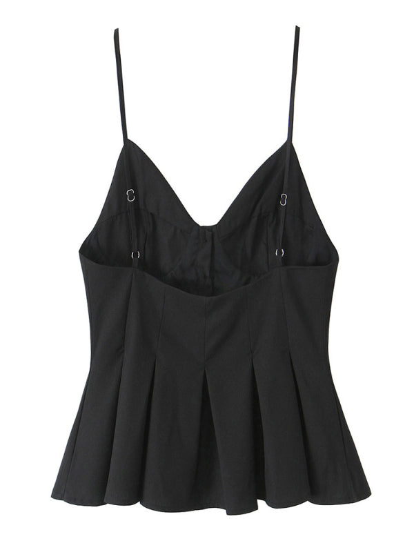 Fashionable Spaghetti Strap Top-[Adult]-[Female]-2022 Online Blue Zone Planet