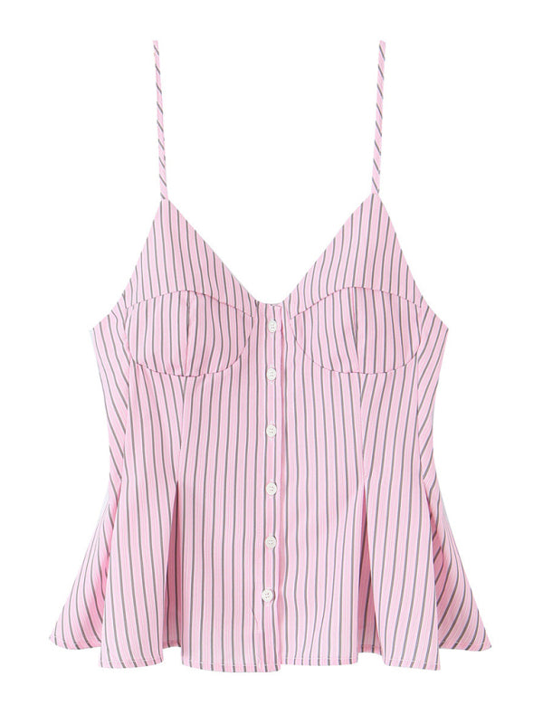 Fashionable Spaghetti Strap Top-[Adult]-[Female]-Pink-XS-2022 Online Blue Zone Planet