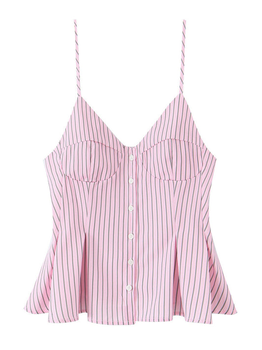 Fashionable Spaghetti Strap Top-[Adult]-[Female]-Pink-XS-2022 Online Blue Zone Planet