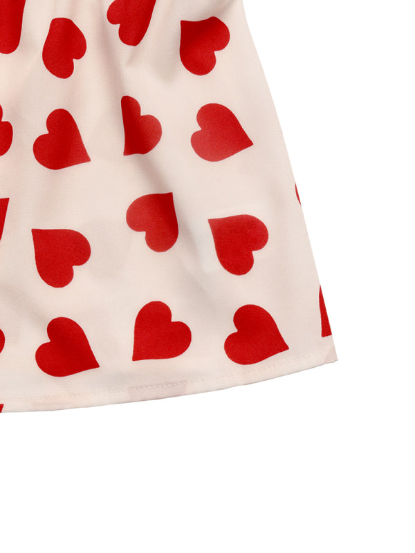Sweet Love Bowknot Baby Shirt Small Flying Sleeve Tank Top-[Adult]-[Female]-2022 Online Blue Zone Planet