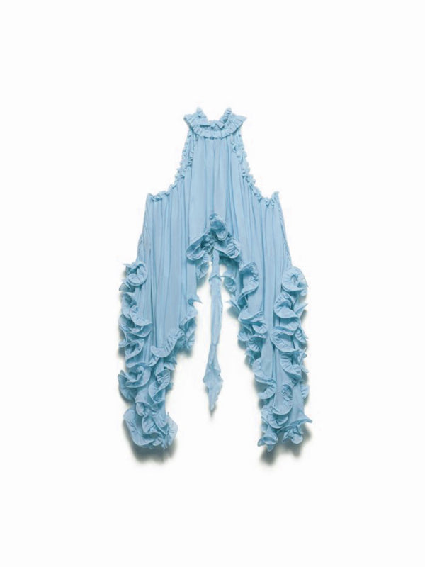 New style ruffle sleeveless skirt set-[Adult]-[Female]-2022 Online Blue Zone Planet