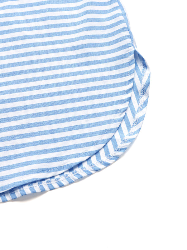 Striped Stylish Shirt-[Adult]-[Female]-2022 Online Blue Zone Planet