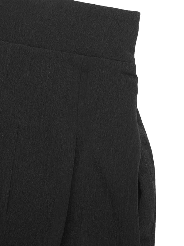Pleated shorts-BOTTOMS-[Adult]-[Female]-2022 Online Blue Zone Planet