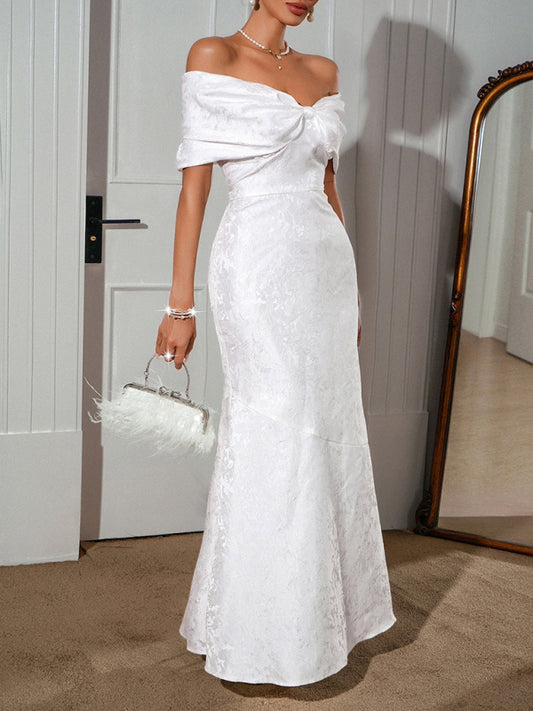 Elegant lady-style tube-top maxi dress-TOPS / DRESSES-[Adult]-[Female]-White-S-2022 Online Blue Zone Planet