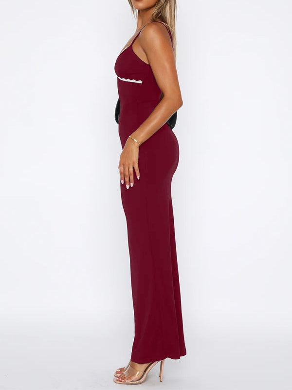 Y2K sexy suspender hip long dress-[Adult]-[Female]-2022 Online Blue Zone Planet