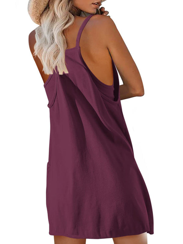 Women's Casual Suspender Top Jumpsuit Shorts-[Adult]-[Female]-2022 Online Blue Zone Planet