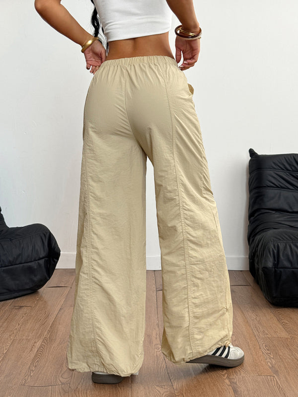 Casual simple restrained straight trousers-[Adult]-[Female]-2022 Online Blue Zone Planet