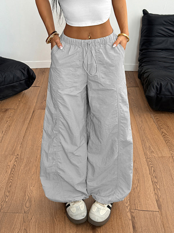 Casual simple restrained straight trousers-[Adult]-[Female]-2022 Online Blue Zone Planet