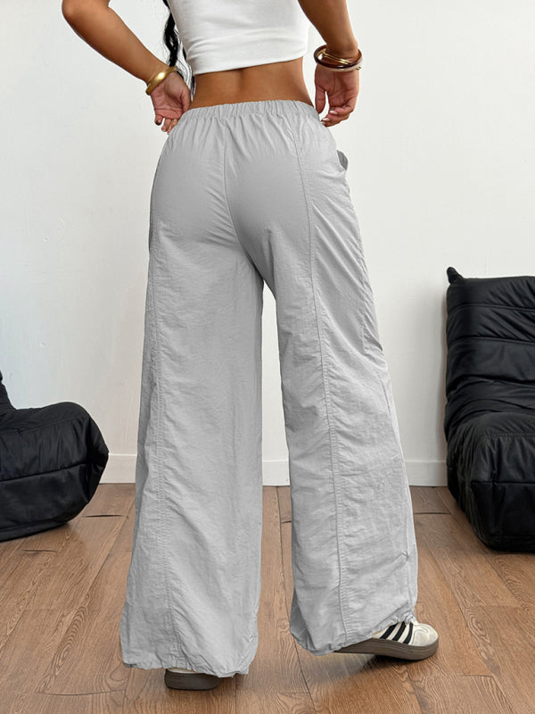 Casual simple restrained straight trousers-[Adult]-[Female]-2022 Online Blue Zone Planet
