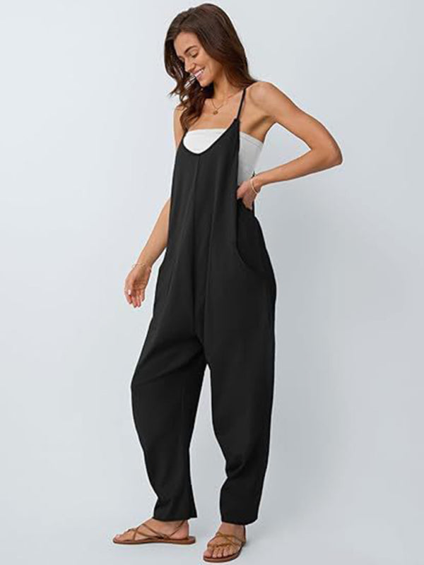 Women'S Casual Suspender Overalls-[Adult]-[Female]-2022 Online Blue Zone Planet