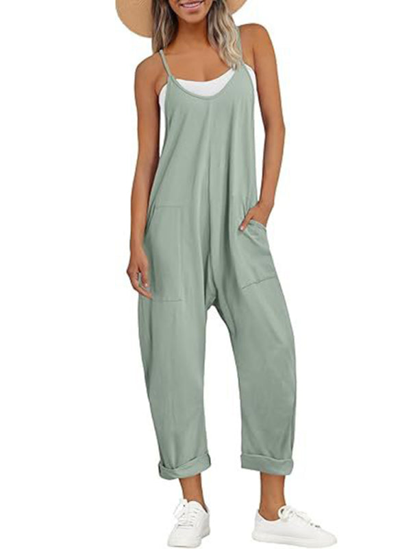 Women'S Casual Suspender Overalls-[Adult]-[Female]-2022 Online Blue Zone Planet