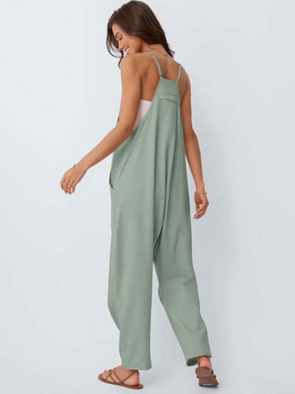 Women'S Casual Suspender Overalls-[Adult]-[Female]-2022 Online Blue Zone Planet
