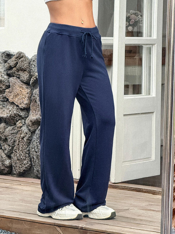Sporty-Girl Drawstring Pants-[Adult]-[Female]-2022 Online Blue Zone Planet
