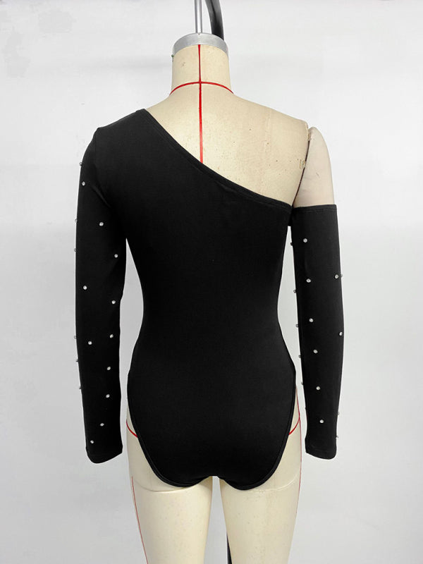 New Fashion Slim Hot Girl Long Sleeve T-Shirt Bodysuit