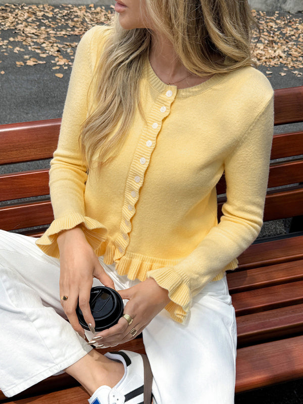 Y2K Gypsy Style Sweater Long Sleeve Cardigan