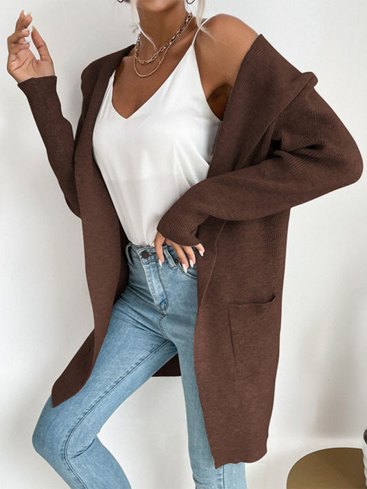 Knitted cardigan casual versatile sweater jacket