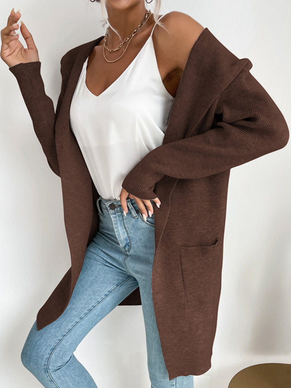 Knitted cardigan casual versatile sweater jacket