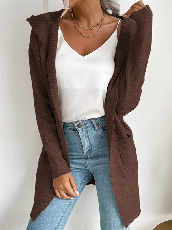 Knitted cardigan casual versatile sweater jacket