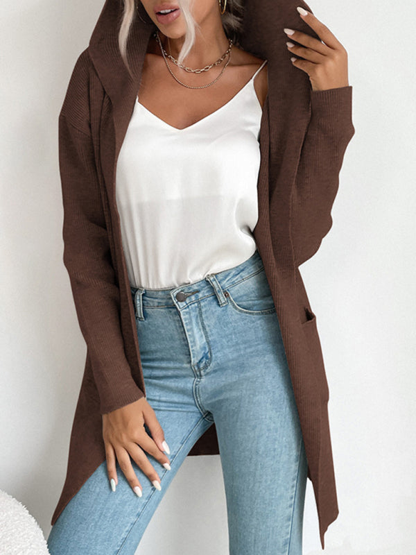 Knitted cardigan casual versatile sweater jacket