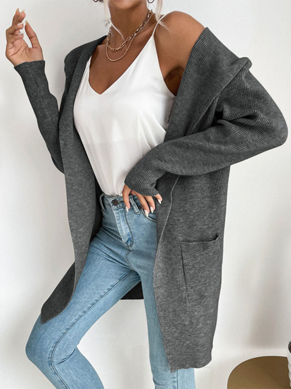 Knitted cardigan casual versatile sweater jacket
