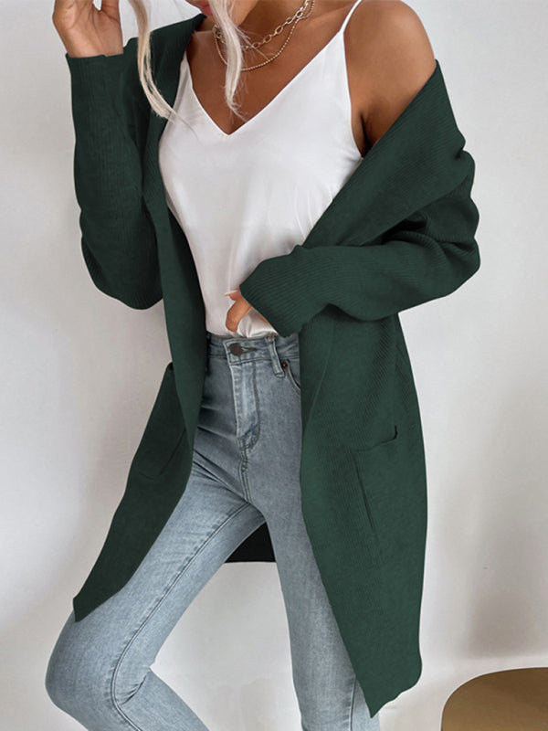 Knitted cardigan casual versatile sweater jacket