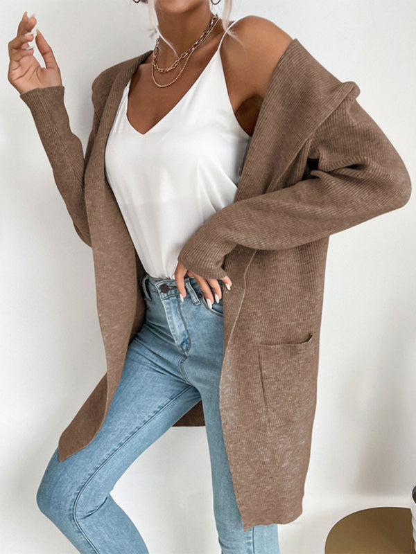 Knitted cardigan casual versatile sweater jacket