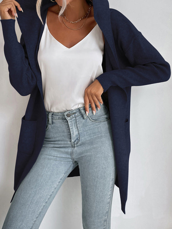Knitted cardigan casual versatile sweater jacket