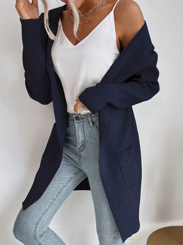 Knitted cardigan casual versatile sweater jacket