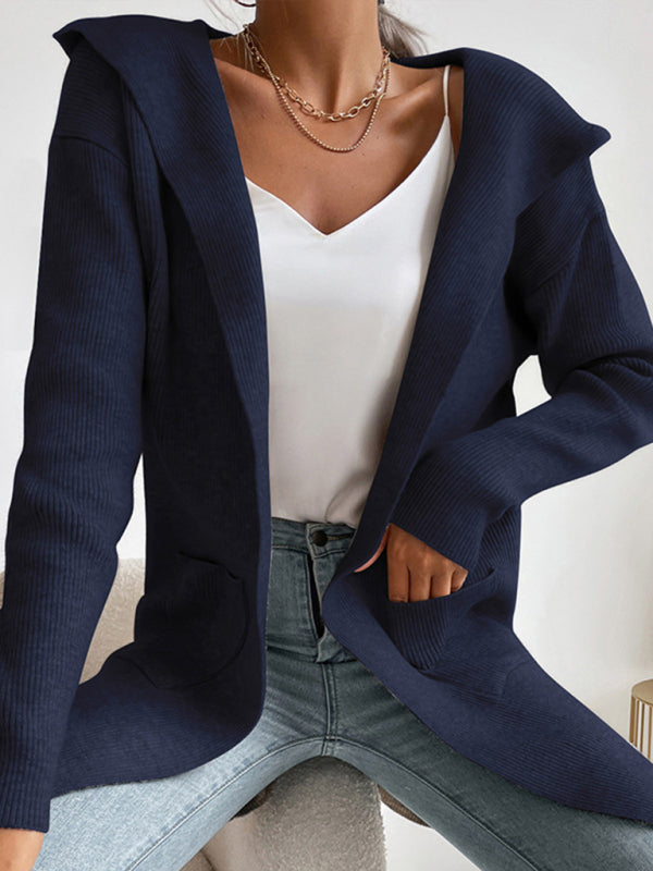 Knitted cardigan casual versatile sweater jacket