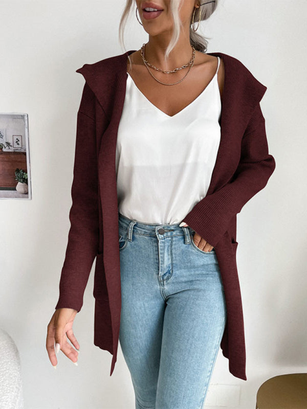 Knitted cardigan casual versatile sweater jacket