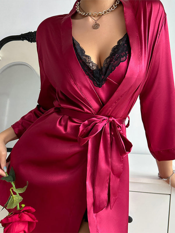 Sexy new style camisole nightgown/robe/pajamas/loungewear for women, loungewear/nightgown-[Adult]-[Female]-2022 Online Blue Zone Planet