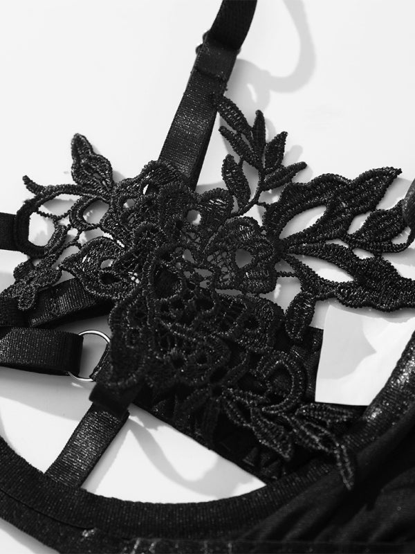 New Embroidered See-Through Sexy Lingerie Bra Set-[Adult]-[Female]-2022 Online Blue Zone Planet