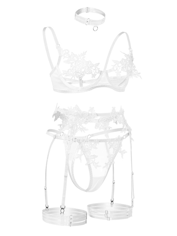 New Embroidered See-Through Sexy Lingerie Bra Set-[Adult]-[Female]-2022 Online Blue Zone Planet