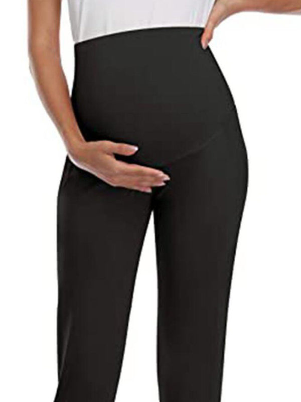 Blue Zone Planet |  Maternity wear solid color pocket belly trousers BLUE ZONE PLANET