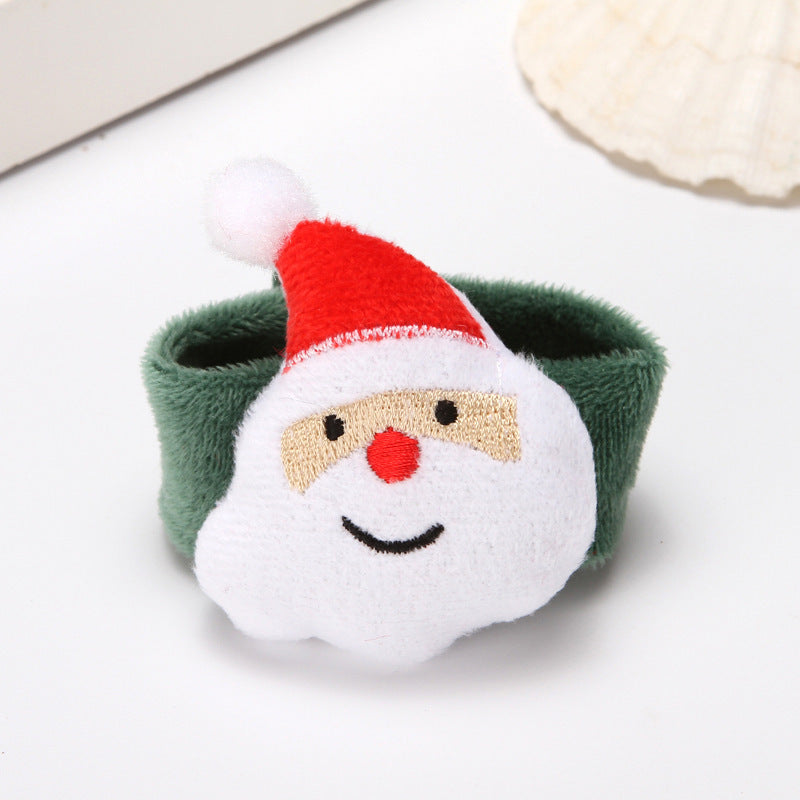 Christmas Clap Ring Decorative Bracelet Cute Little Gift Christmas Elk-[Adult]-[Female]-Christmas pattern 2-F-2022 Online Blue Zone Planet