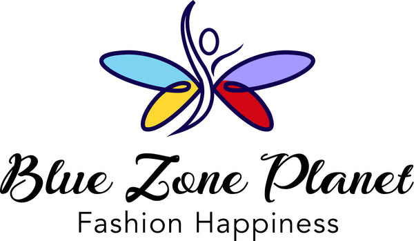 Blue Zone Planet Logo - Fashion Happiness