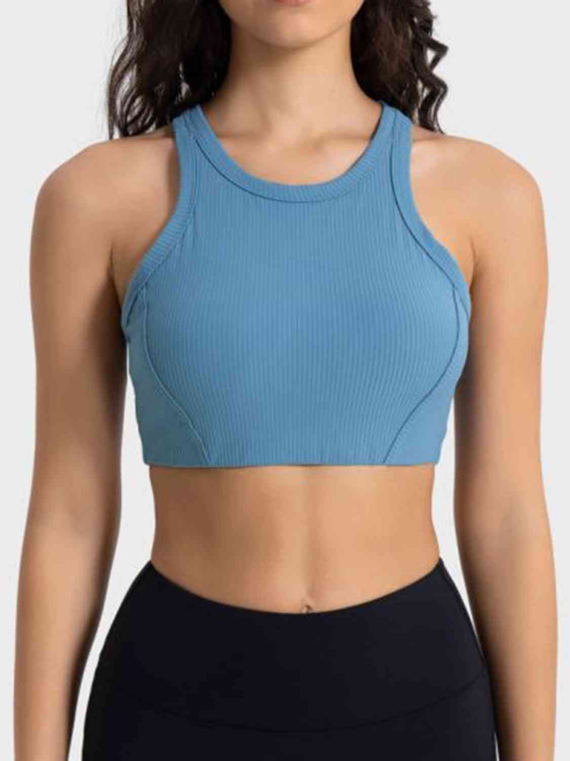 Wide Strap Cropped Sport Tank BLUE ZONE PLANET