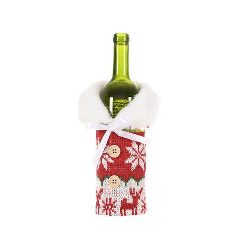 Blue Zone Planet |  Snowflake Wine Bottle Cover BLUE ZONE PLANET