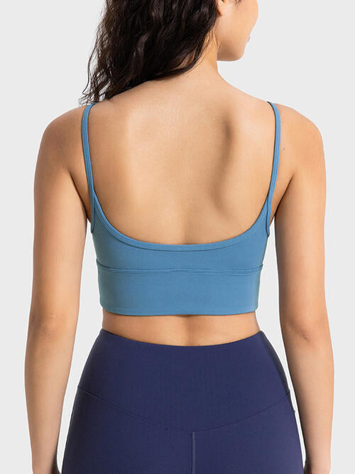 Spaghetti Strap Sport Bra BLUE ZONE PLANET