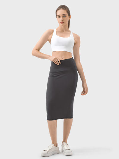 Blue Zone Planet |  Slit Wrap Active Skirt BLUE ZONE PLANET