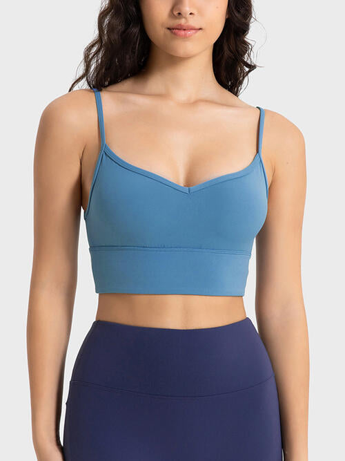 Spaghetti Strap Sport Bra BLUE ZONE PLANET