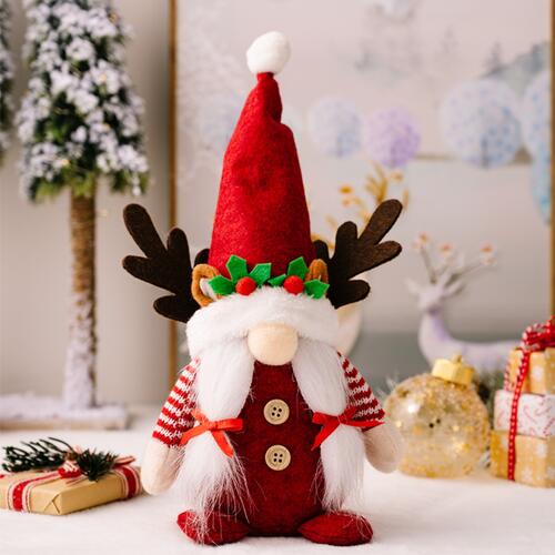 Christmas Pointed Hat Faceless Doll Ornament BLUE ZONE PLANET